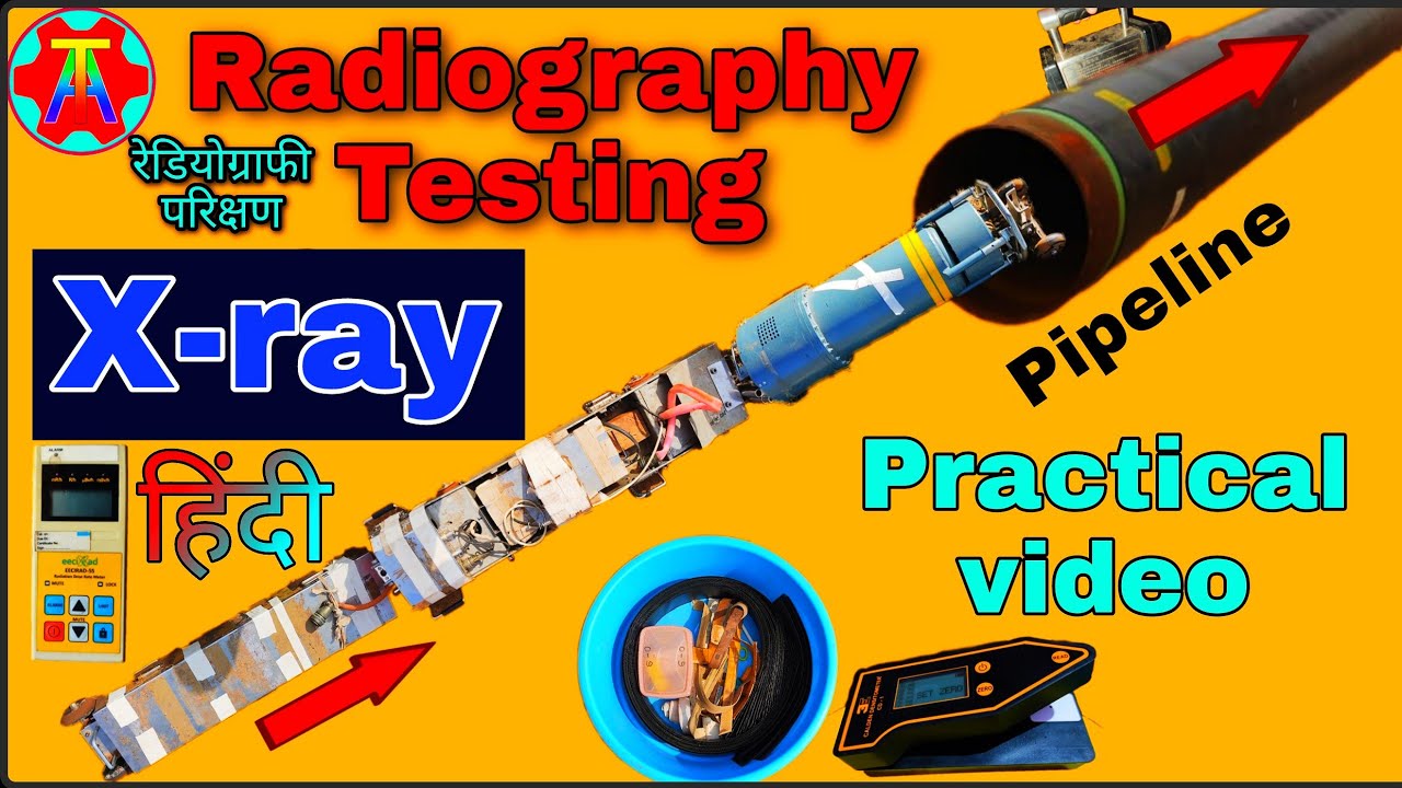 Radiography testing. Crawler Internal (X-ray) NDT method.pipeline line. RT testing  part-1