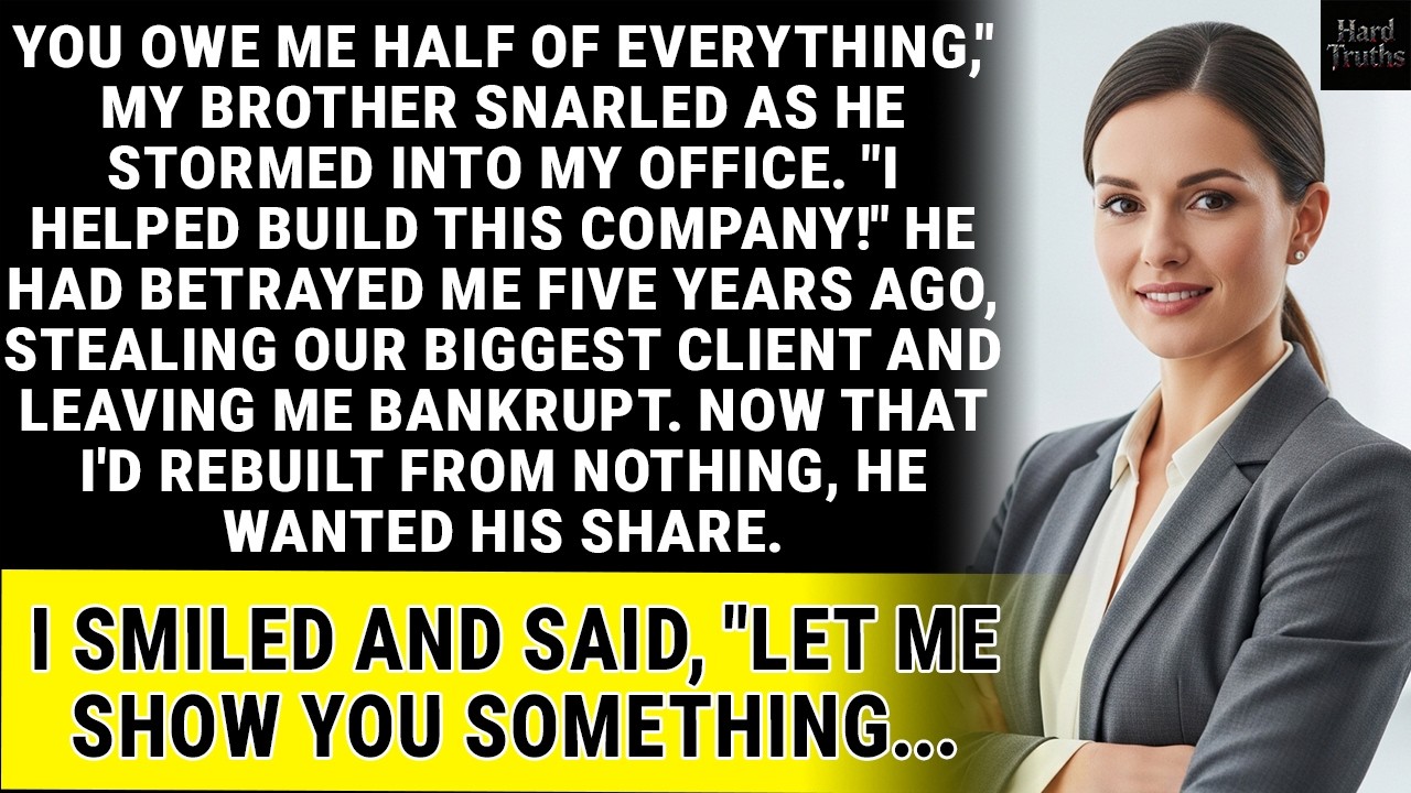 My Brother Demanded Half My Company After Betraying Me. I Made Him Regret His Greed.