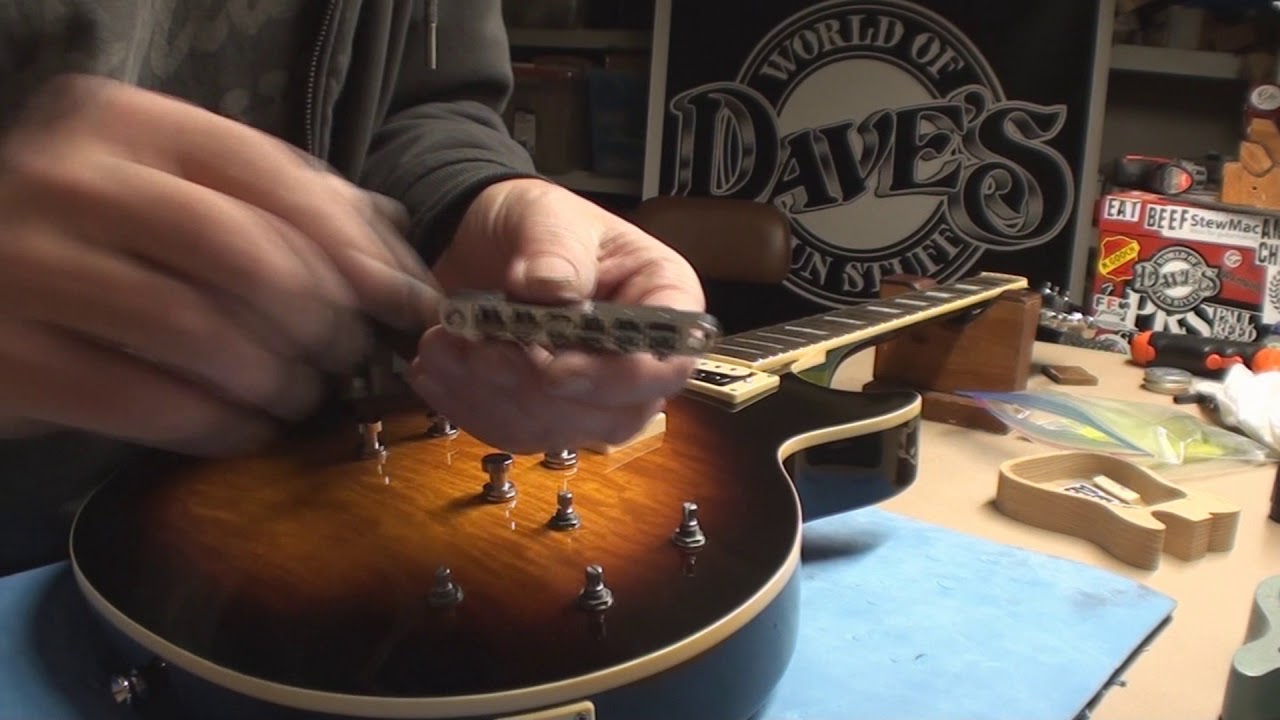 Epiphone Les Paul Gets a Tusq Nut Installed