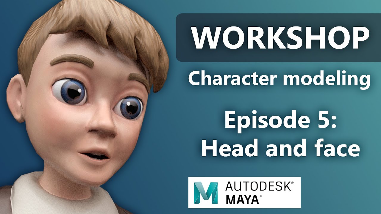 Character Modeling in Autodesk Maya - Episode 05 Head Face