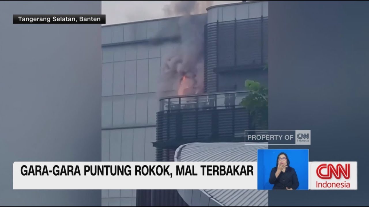 Gara Gara Puntung Rokok, Mal Terbakar