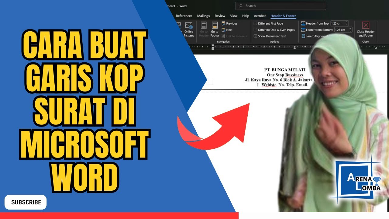 Cara Buat Garis Kop Surat di Microsoft Word