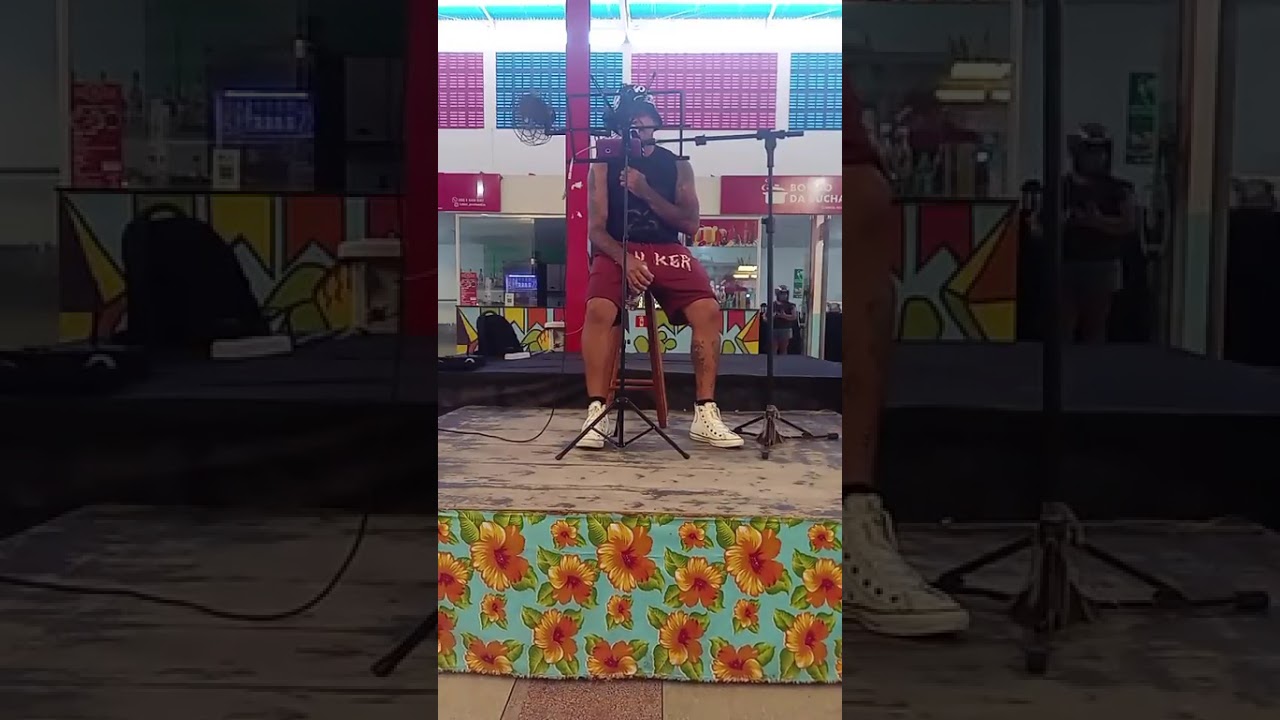 Andre Brito na TV cariri agreste no mercado público de Queimadas 