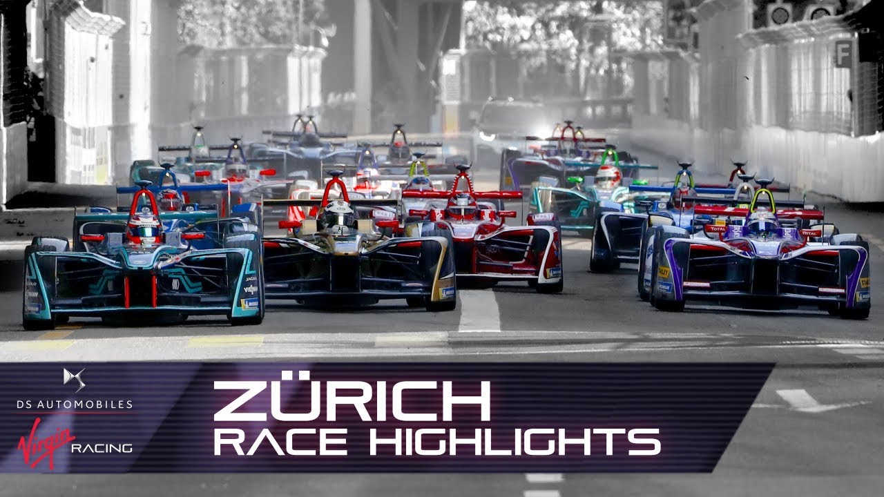 Formula E Zürich E-Prix Race Highlights! (DS Virgin Racing S4 R10)