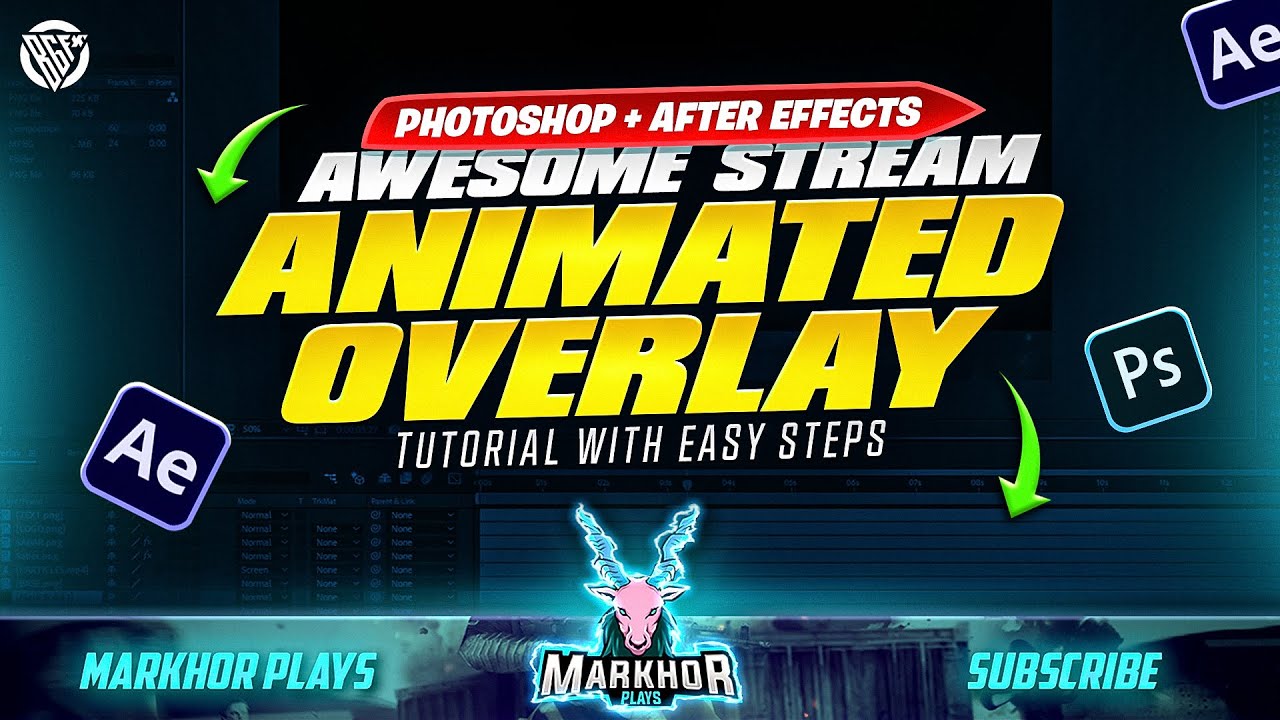 How To Make Animated Overlay | Photoshop + After Effects Tutorial | Urdu/Hindi | BOSS GFX