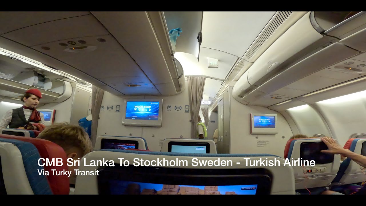 Sri Lanka (CMB) to Stockholms (ARN) Sweden - Turkish Airline | Swed Diaries 001