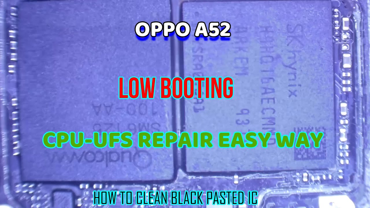 OPPO A52 (CPH2061) DEAD | NO BOOTING | CPU-UFS REPAIR SAFE METHOD...BY BMW_TEAM GUJARAT