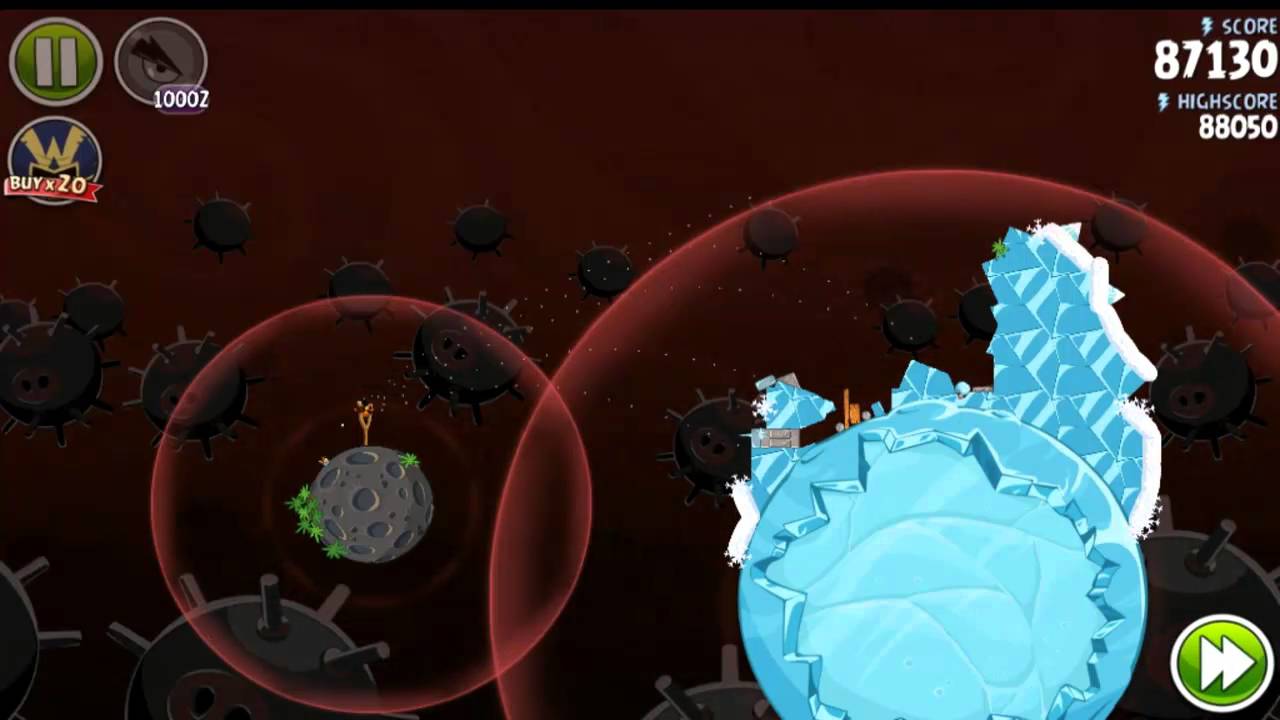 Angry Birds Space HD Danger Zone All levels