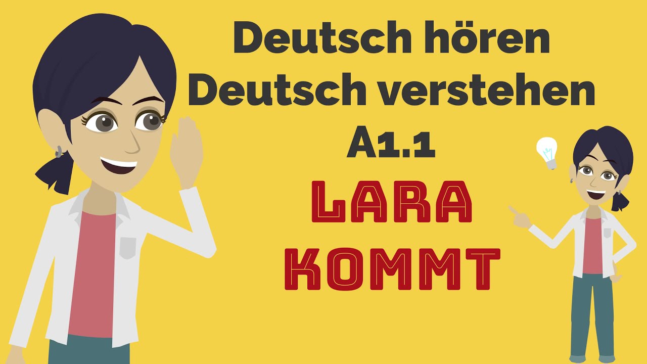 Deutsch lernen: Deutsch hören, Deutsch verstehen, A1.1, trennbare Verben, Präsens, A1, Verbposition