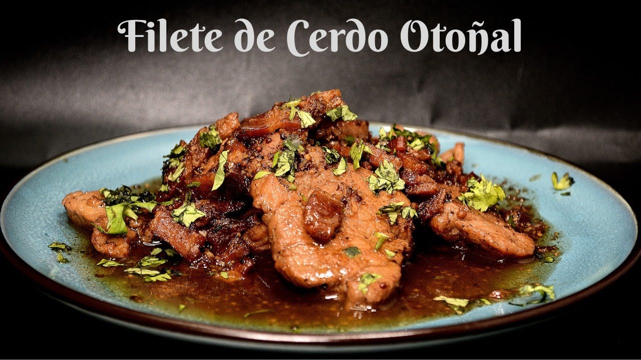 Filete de Cerdo en Salsa de Vino Tinto y Balsámico de Otoño | Suave, Jugoso y con Sabor Profundo