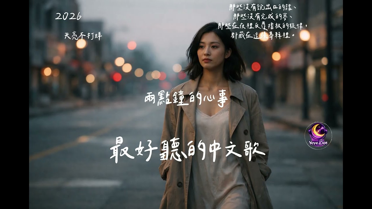 天亮之前🌙｜兩點鐘的心事｜2026華語情歌主打｜Urban Pop × R&B × 深夜情緒循環｜夜夜不打烊｜深夜華語流行音樂｜Urban Pop × R&B × Hip-Hop