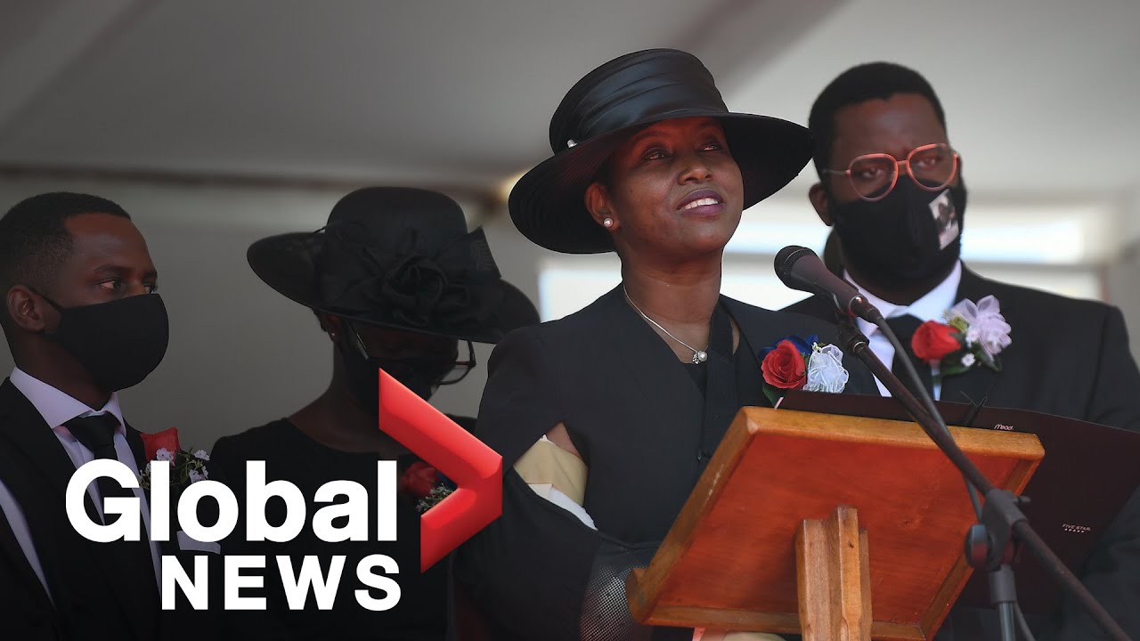 “He stole my heart:” Wife of slain Haiti president Moïse pays tribute to husband at funeral