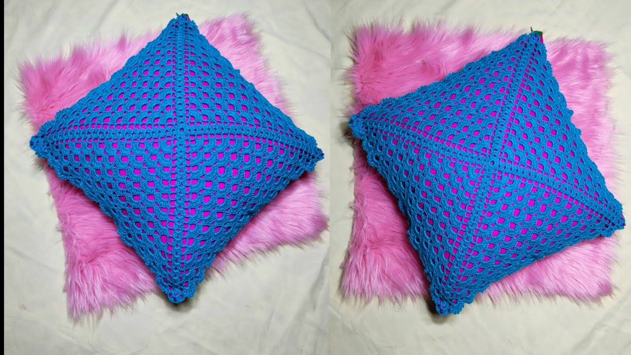 Crochet cushion cover / কুশিকাটার কুশন কাভার টিউটোরিয়াল /কুশিকাটার কুশন কাভার /Crochet