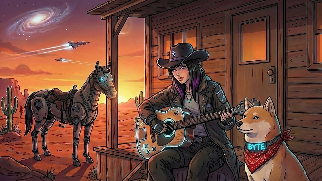 GALACTIC FRONTIER 🌌 Sci-Fi Western Lofi Beats to Study / Code / Relax 🏜️