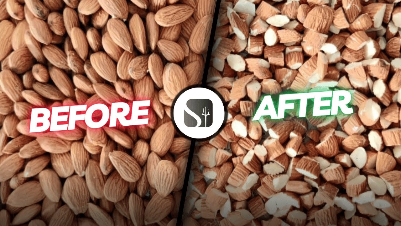 Almond / Badam 3 Piece Dicer - A Patented Machine