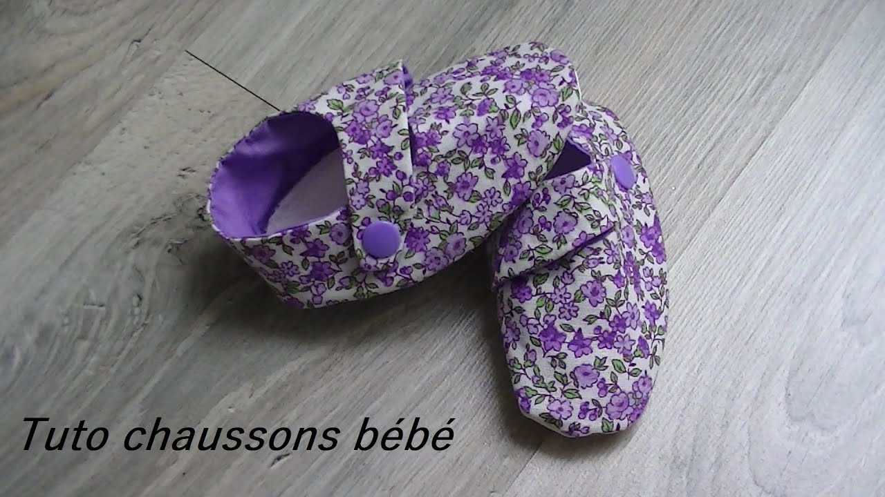 tuto chaussons bébé