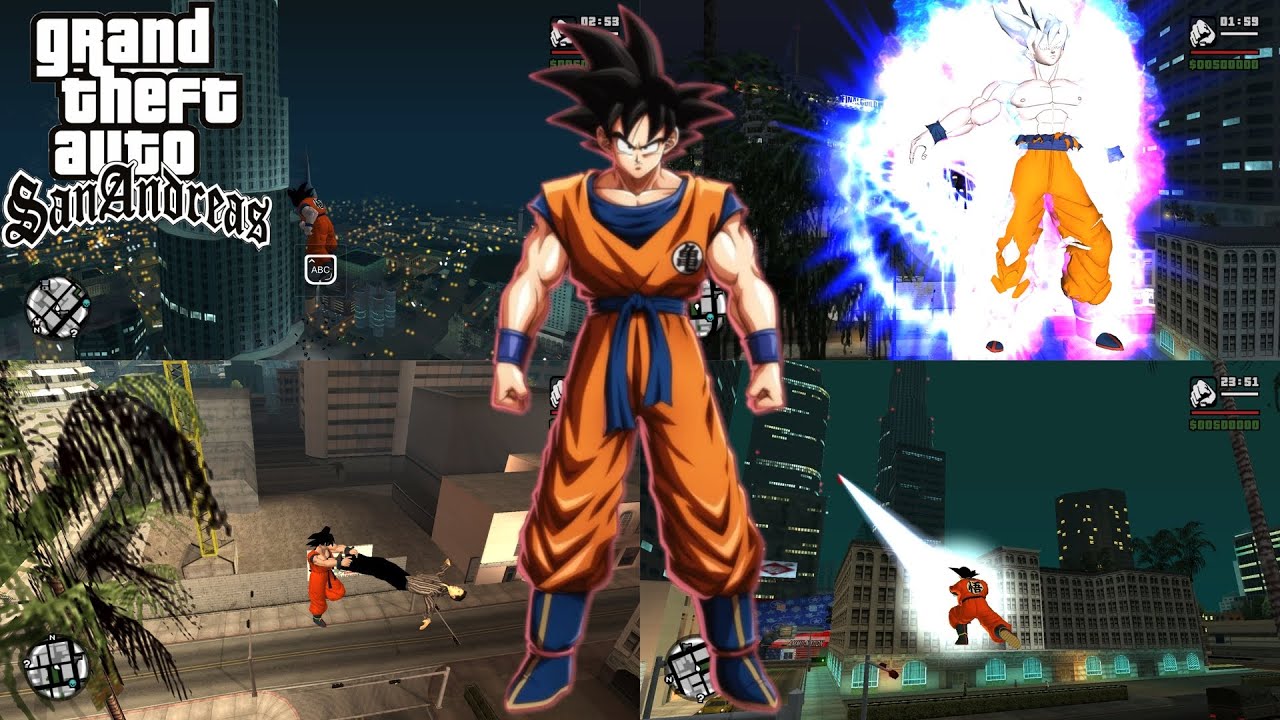 Goku combo full power part 1 || Gta san andreas mod