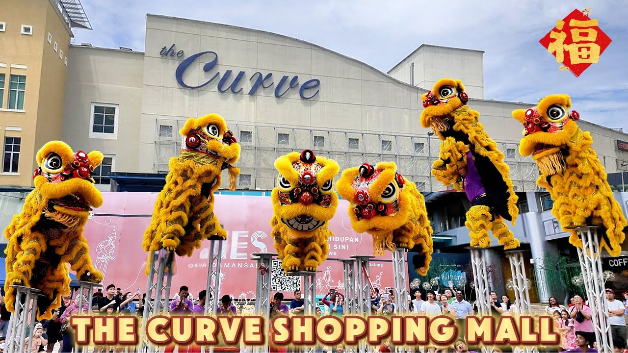 Golden Acrobatic Lion Dance @THE CURVE| Malaysia CNY 2025