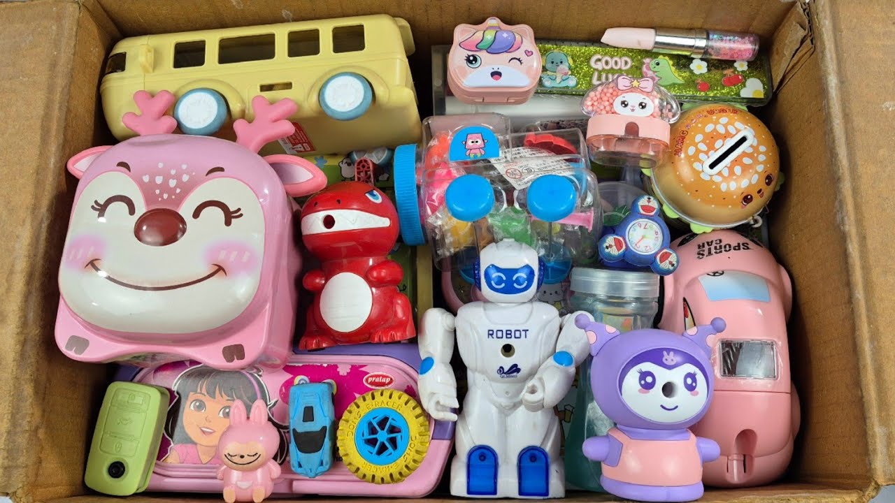 Mix Stationery Collection 🩵 Black Board, Geometry, PencilBox, Pencil, Sharpener, Piggybank, Lunchbox