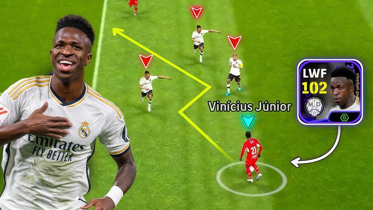 НОВАЯ КАРТА [UCL] POTW VINÍCIUS JR 102 СЛИШКОМ БЫСТРАЯ ДЛЯ ЗАЩИТНИКОВ 🤯🔥 | ЭФУТБОЛ 2026