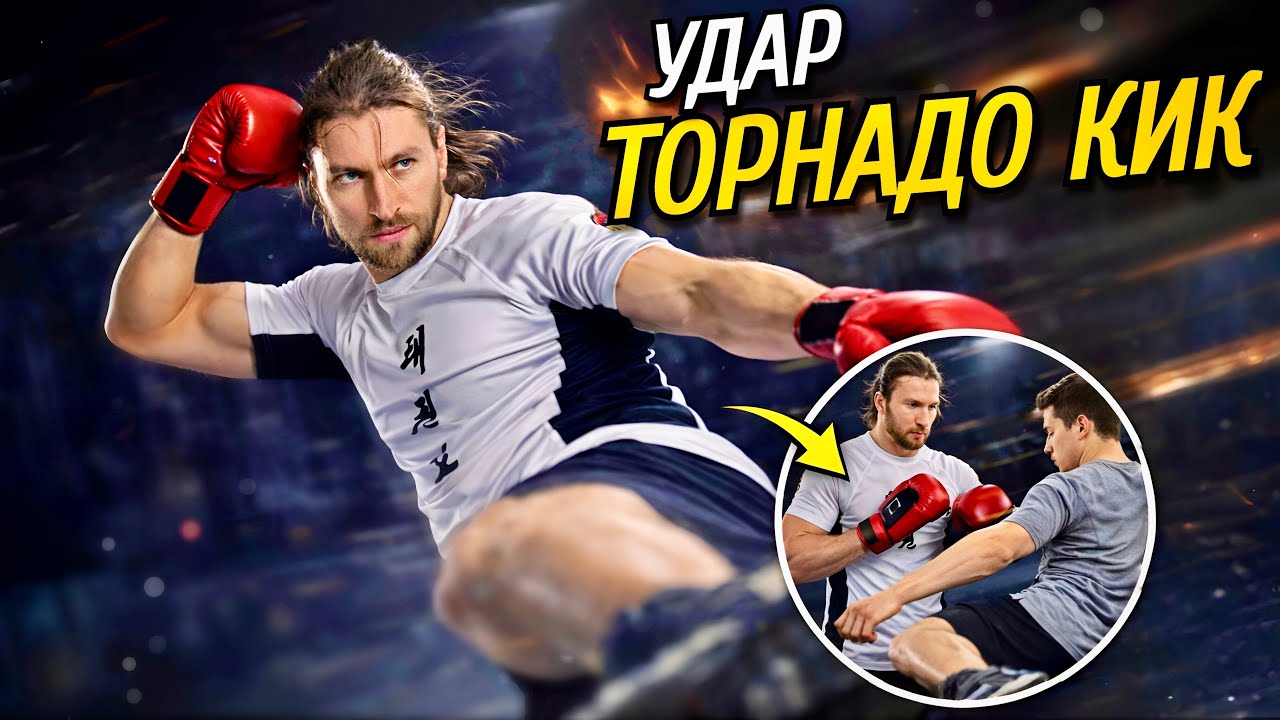 Торнадо кик – упражнения для удара | Подготовка за 5 минут 🔥