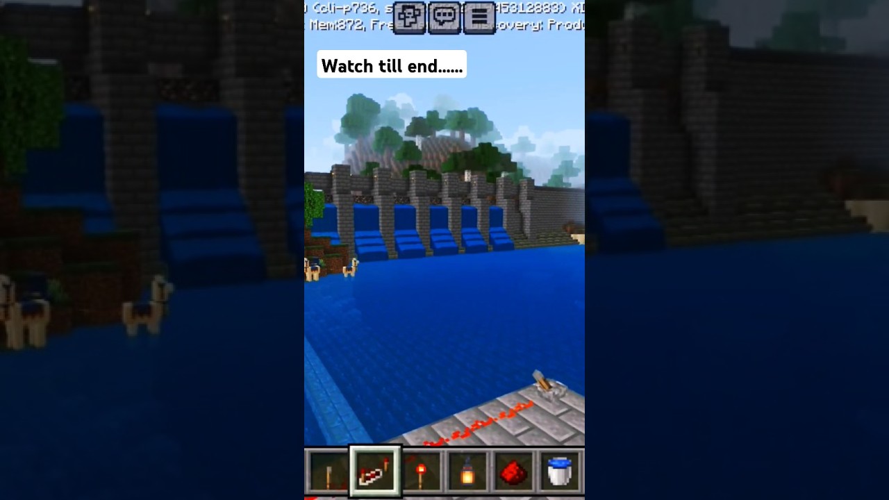I Built a Realistic Working Dam in Minecraft