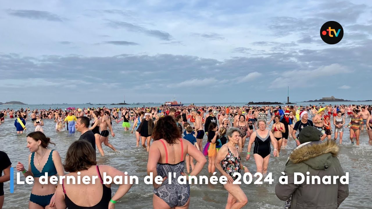 Le dernier bain de l'ann&eacute;e 2024 &agrave; Dinard