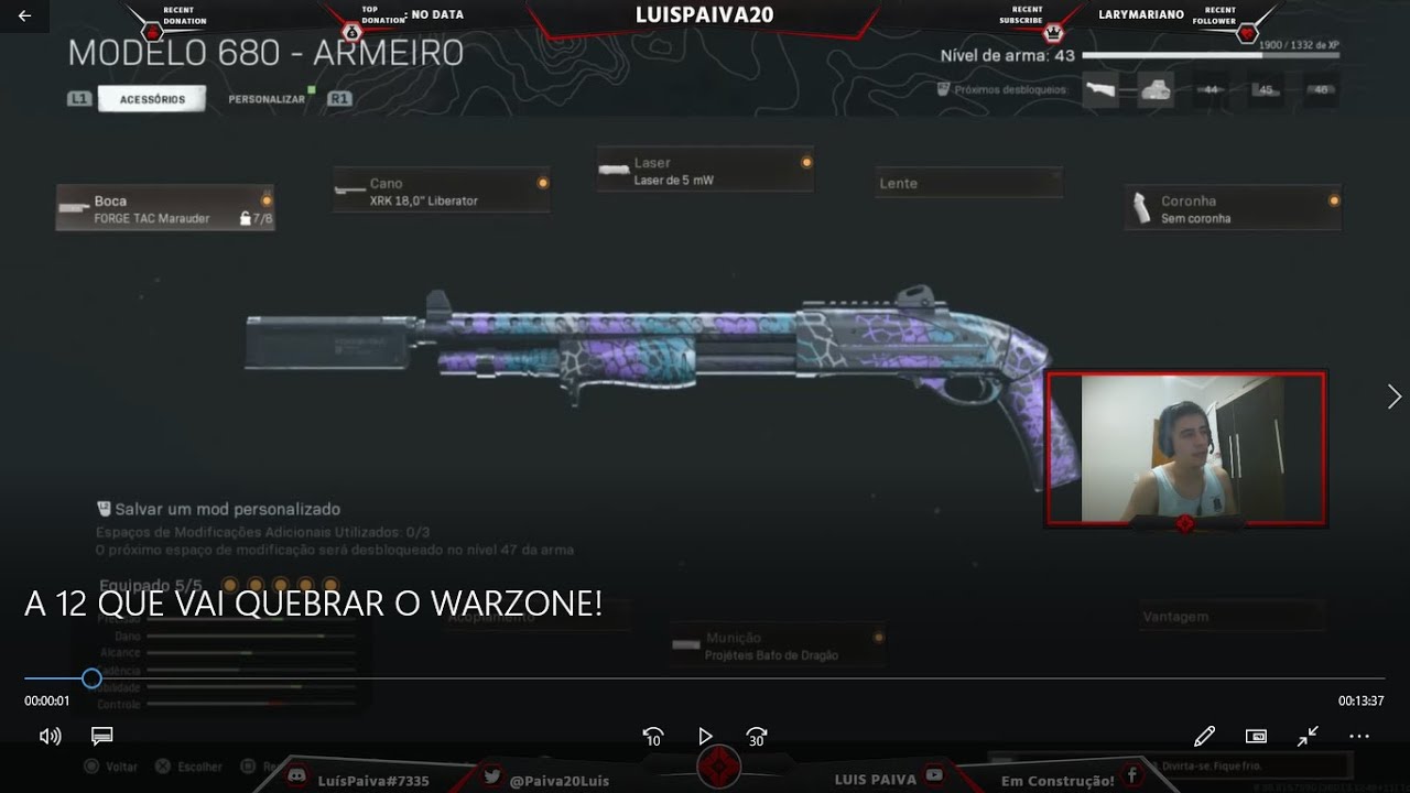 A 12 QUE VAI QUEBRAR O WARZONE!