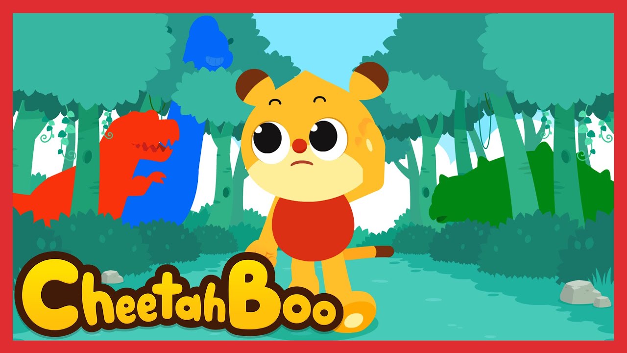 [🎉NEW] Let's play 'Dino hide-and-seek'! | Dinosaurs | Nursery rhymes & Kids Song | #Cheetahboo