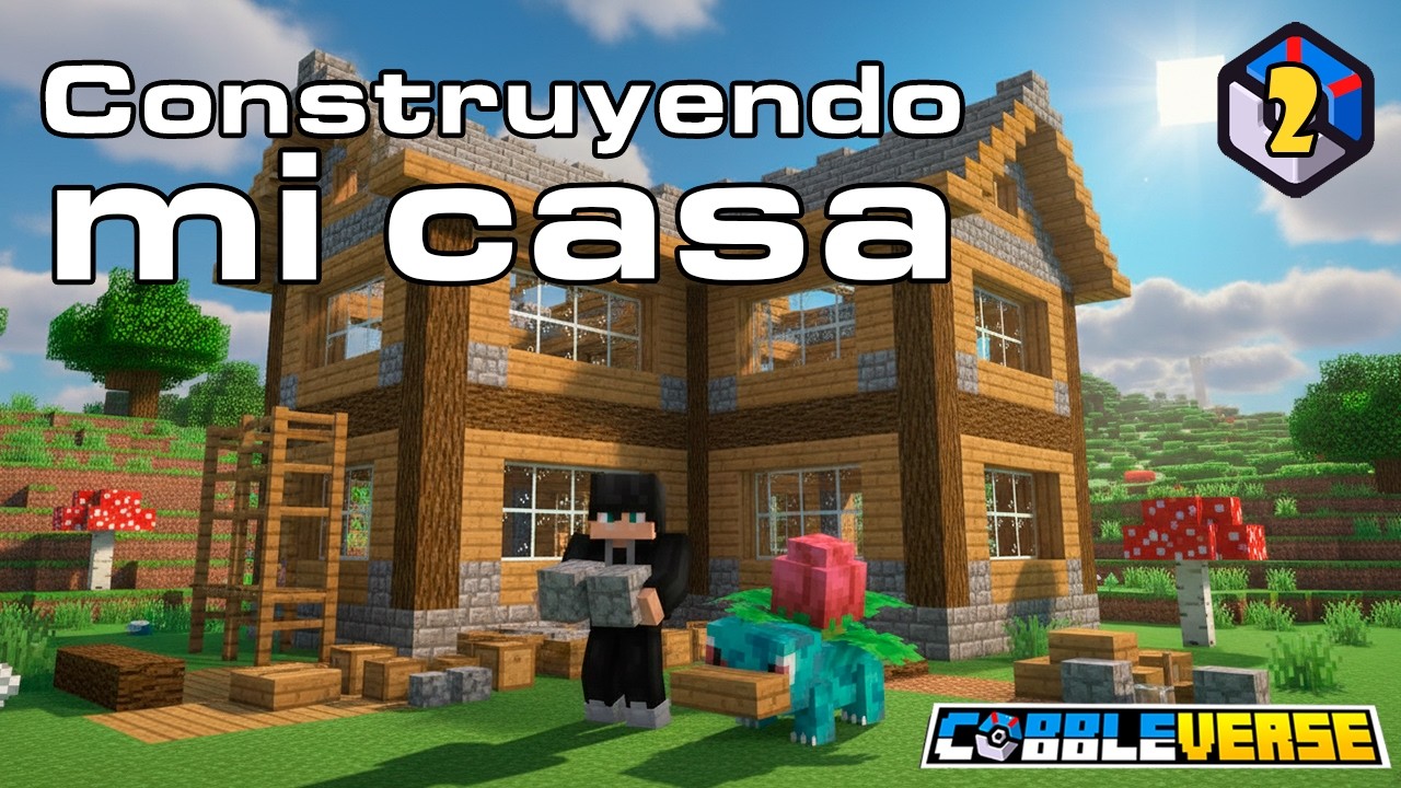 #Cobbleverse 🏠🔥 | Construyendo mi base antes del primer gimnasio ¿listos para Brock? | #Cap2 SER:LAN