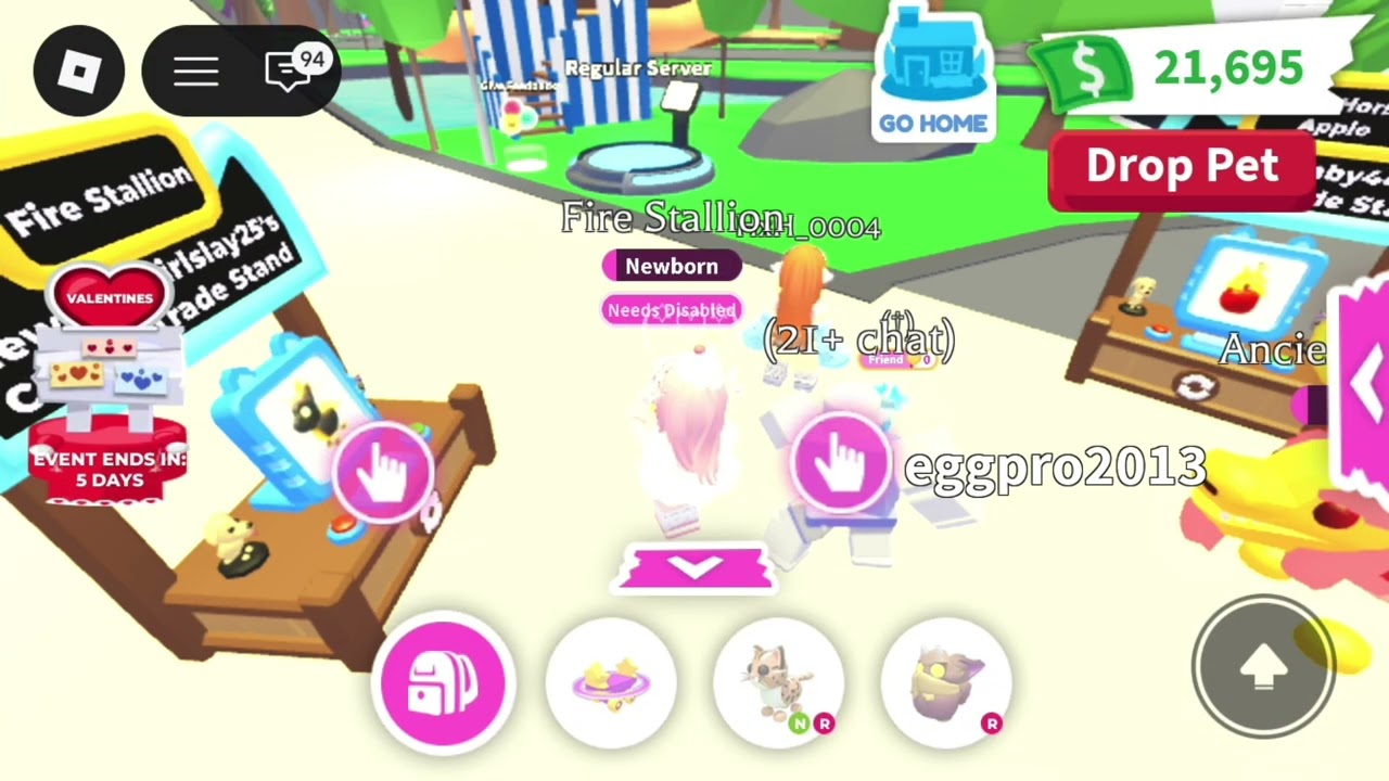 Trading new fire stallion! #roblox #adoptmetrades  