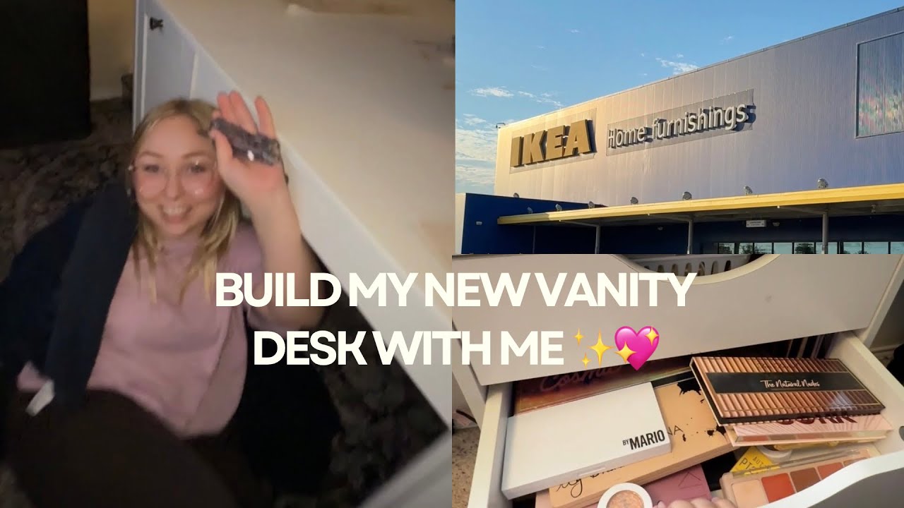 Build My New Vanity Desk / Filming Setup With Me ✨
