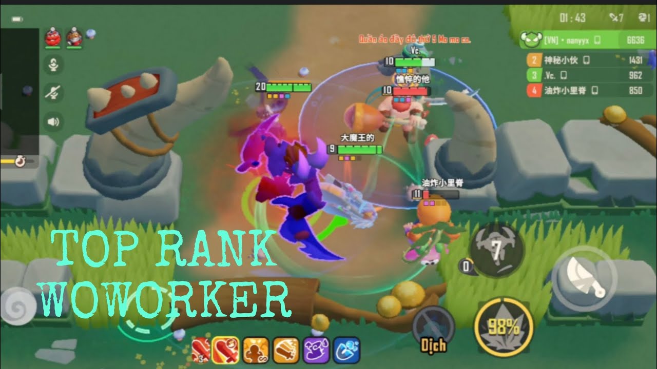 BARBARQ2 | TRẬN ĐẤU TOP RANK WOWORKER MÚA NHƯ THẾ NÀO