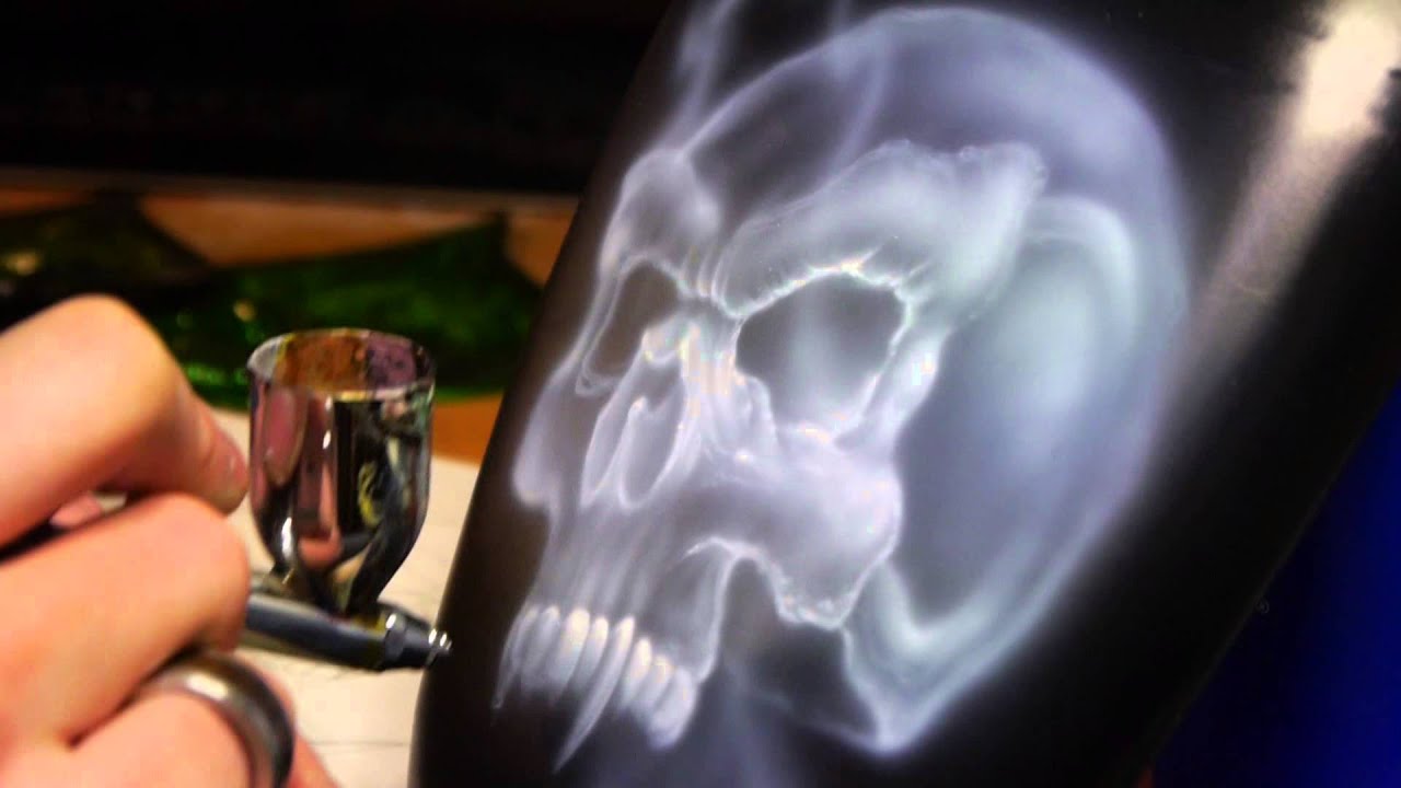 Airbrush Effects - Episode 22 Skull Teil 1 (Speedpainting)