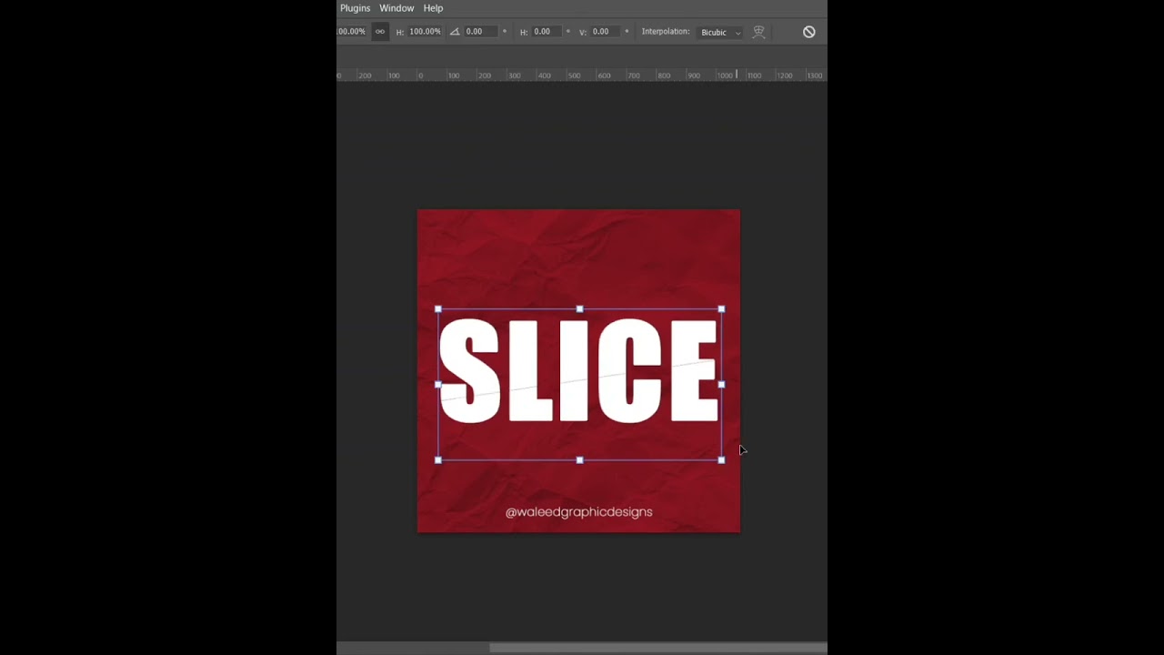 Sliced Text Effect in Photoshop 