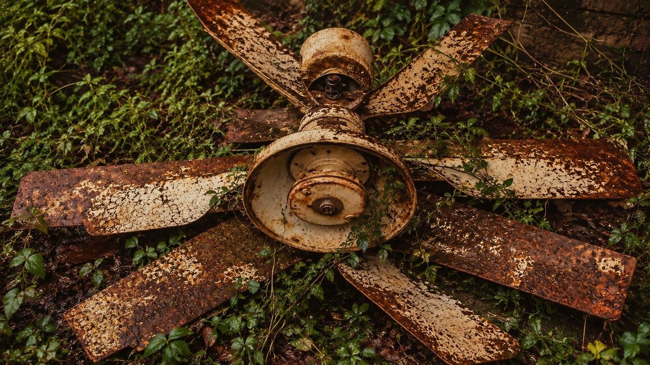 Restoration old rusty damaged burned Ceiling Fan From a Scrap yard