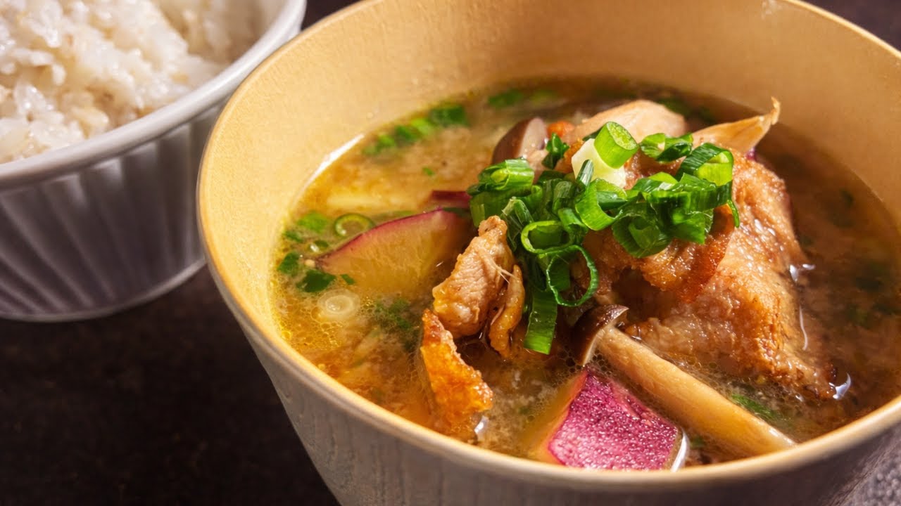 Tokyo — A Hearty Bowl of Sweet Potato and Pork Miso Soup