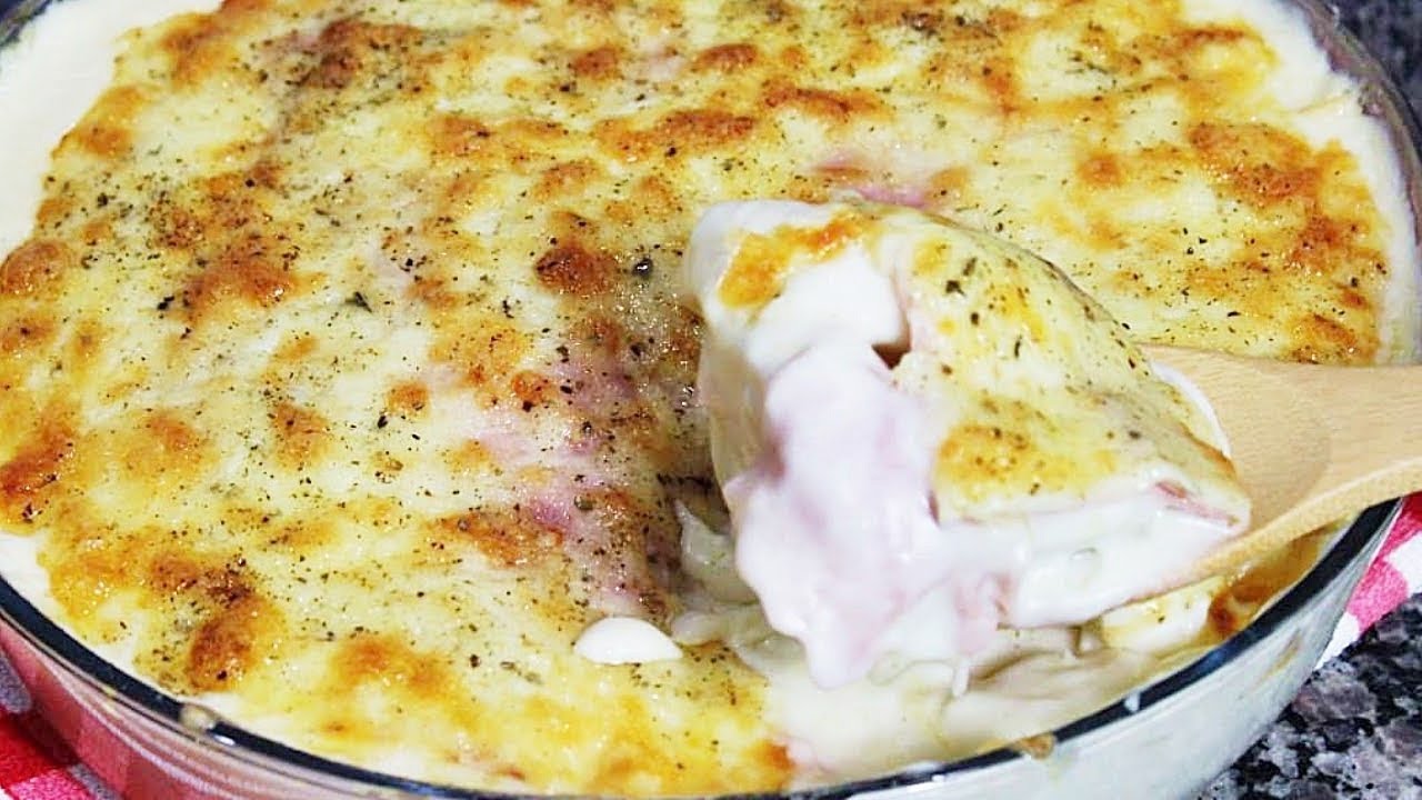 BATATA GRATINADA COM MOLHO BRANCO | SUPER SIMPLES E FÁCIL