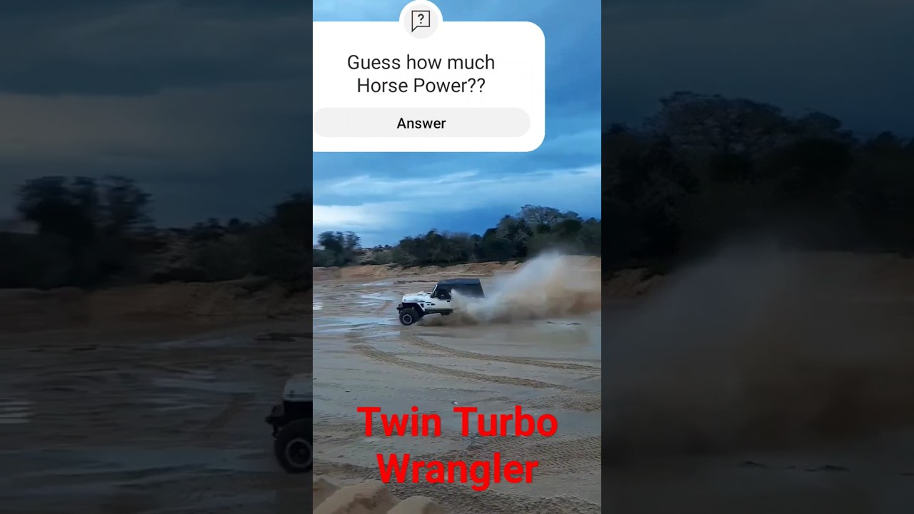 Jeep Wrangler Twin Turbo Drifting!💥💥💥 #4x4offroad  #automobile #offroadusa  #offroading