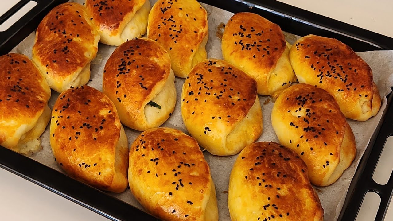 🥇 1 TEPSİ YETMEDİ! YUMUŞACIK PAMUK POĞAÇA 😍🥐🥈 Deneyen Bir Daha Hazır Almıyor!