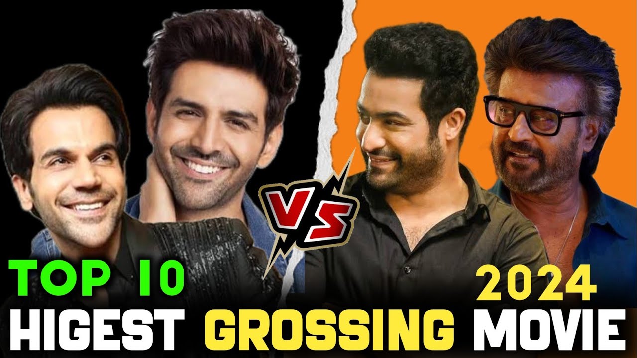 🎬 South vs Bollywood 2024 – Top 10 Highest Grossing Movies Comparison | Box Office Battle (Part 2) 💥