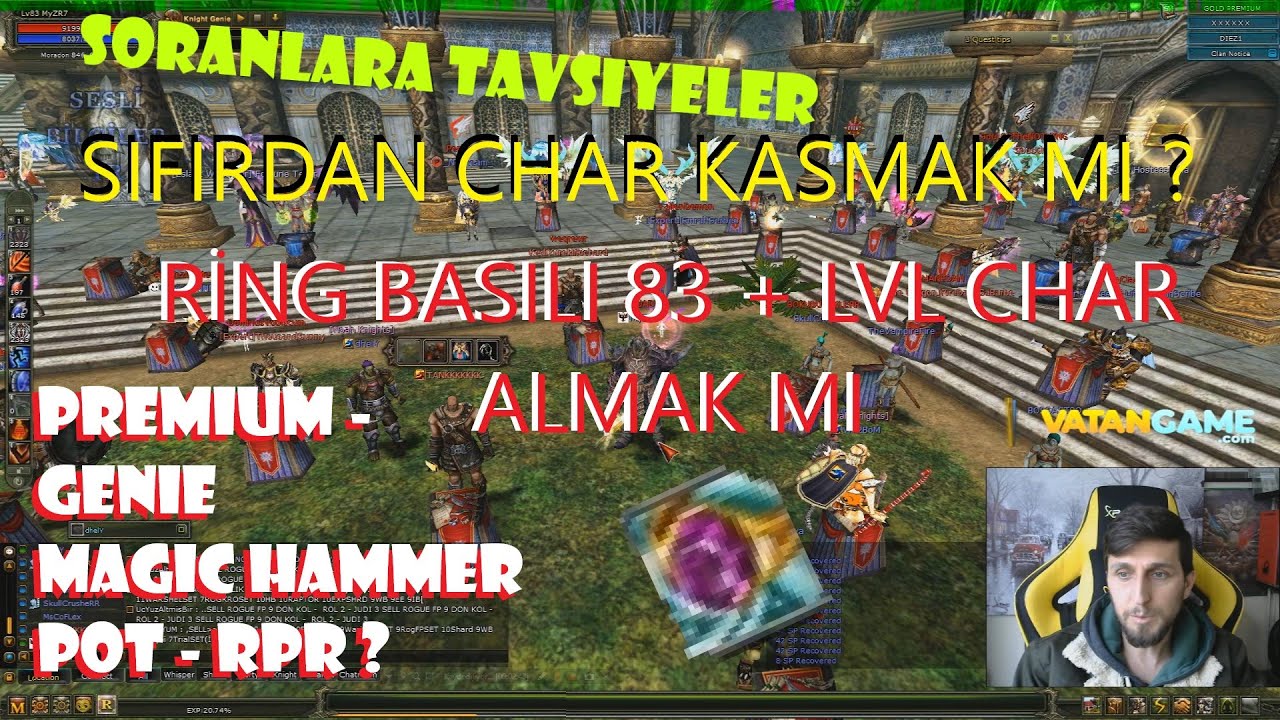 Knight Online SIFIRDAN Char Kasmak MI ? Yoksa RİNG Almak mı Hangisi Daha MANTIKLI ?- SesliBilgilerTR