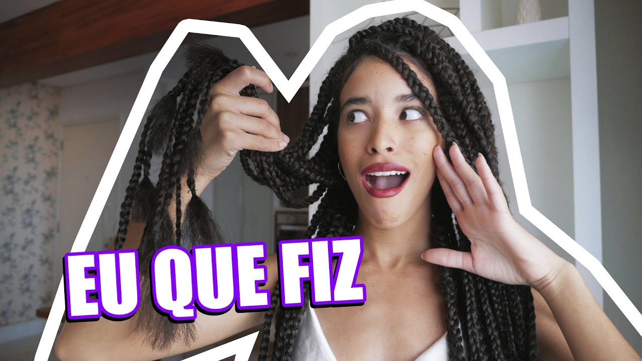 FIZ TRANÇAS BOX BRAIDS SOZINHA | TO DE TESTE