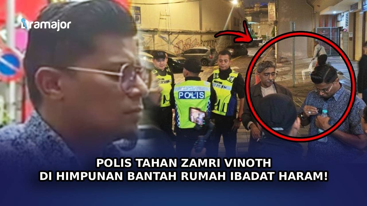 POLIS Tahan Zamri Vinoth Di Himpunan Bantah Rumah Ibadat Haram!
