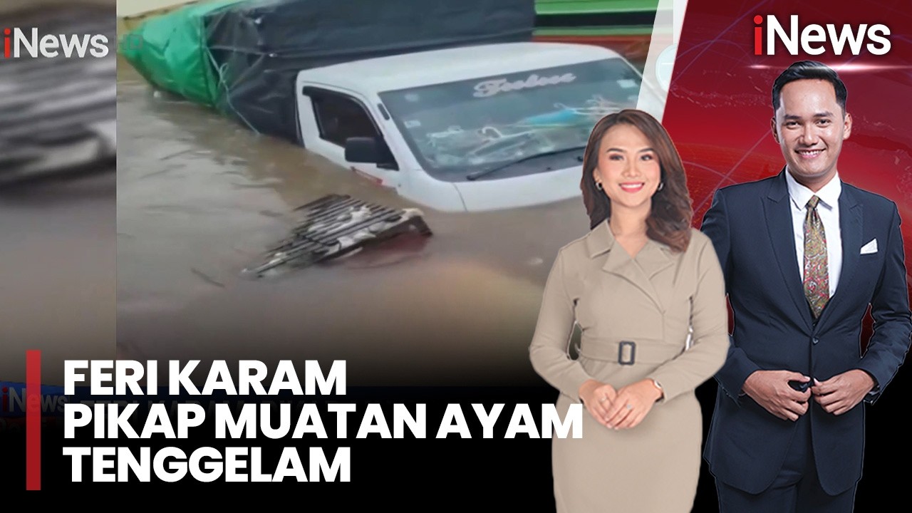 Detik-detik Ratusan Ayam Potong Mati Tenggelam Bersama Kapal Feri | iNews Pagi (26/02)