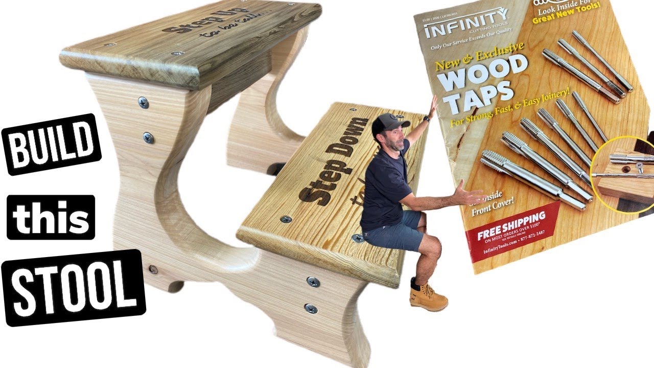 Designs By Donnie Demonstrates How to Make a Step Stool With Infinity Tools' Wood Taps