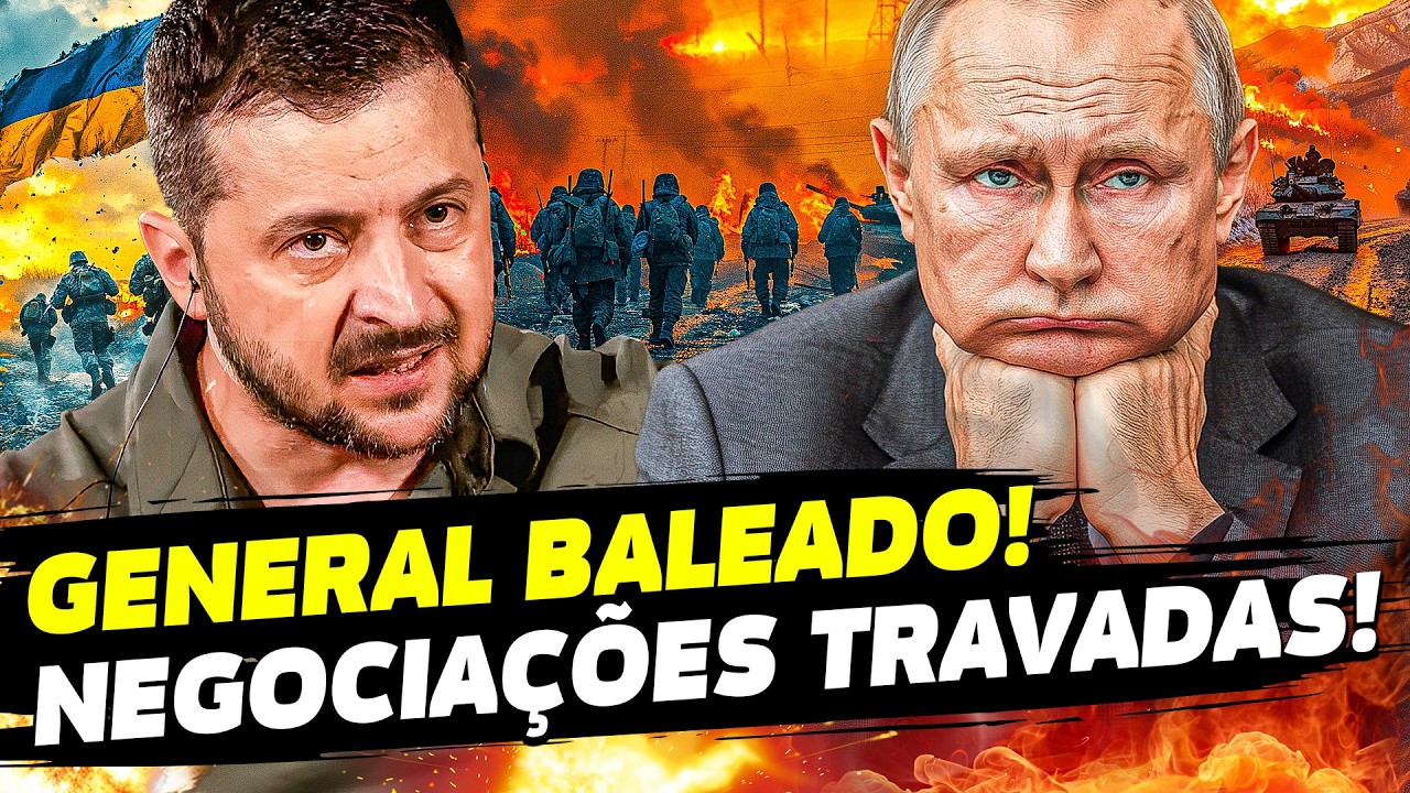 🔥 Negociações acabam! General russo baleado! Kremlin perde CONTROLE ao vivo!