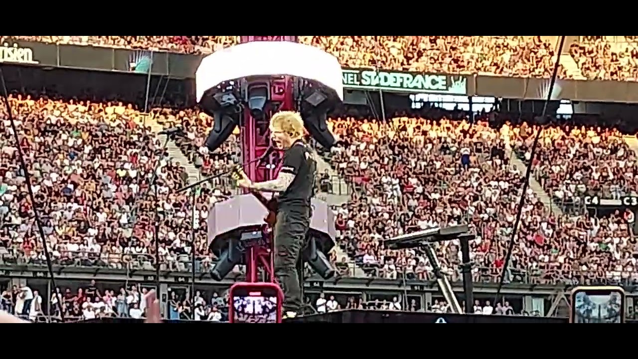 Concert Ed Sheeran-Tides, Blow (live)@Stade de France
