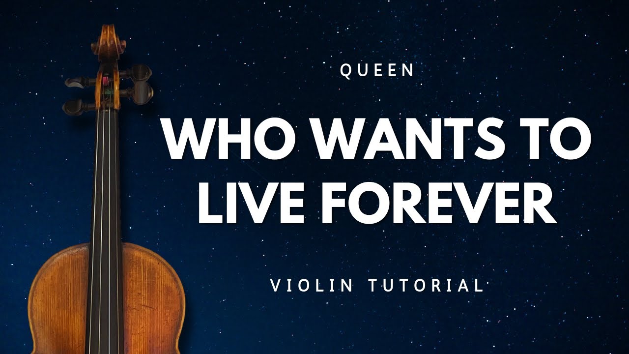 Who Wants to Live Forever - Queen | Violin Tab Tutorial + Backing Track 🎻