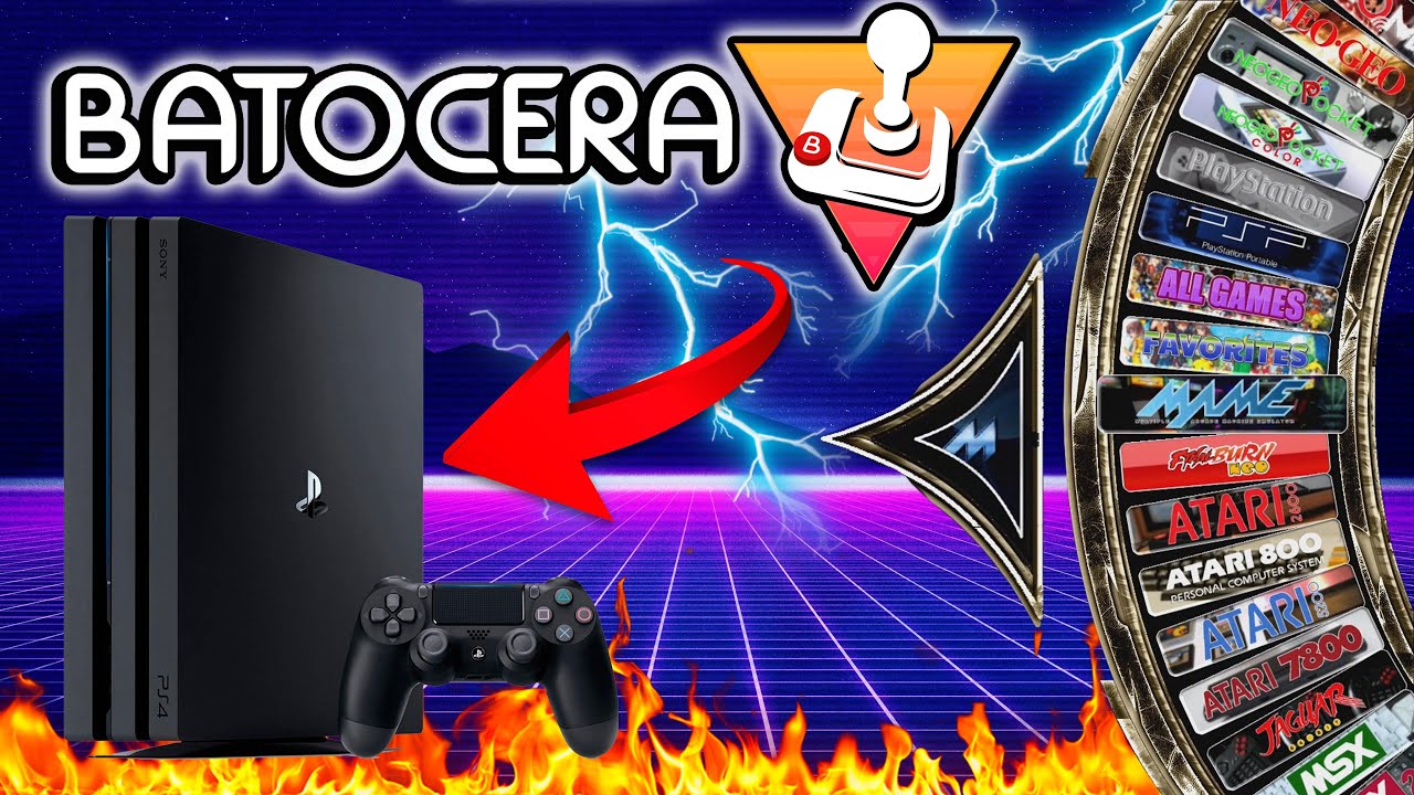 Instalar BATOCERA en una PS4 en 2 pasos sin CONFIGURAR NADA, Llegar y JUGAR - PUM! INCREIBLE